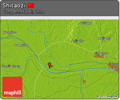 Physical 3D Map of Shitaozi