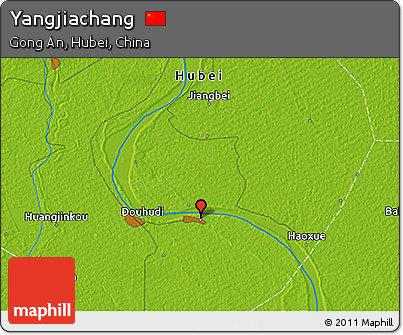 Physical 3D Map of Yangjiachang