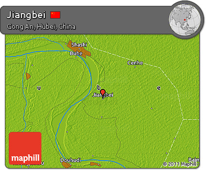 Physical Map of Jiangbei