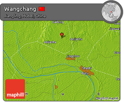 Physical Map of Wangchang