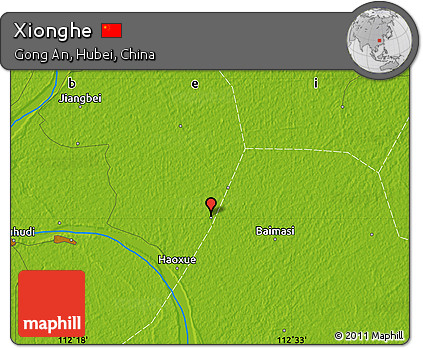 Physical Map of Xionghe