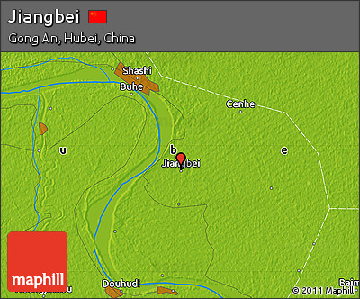 Physical Map of Jiangbei