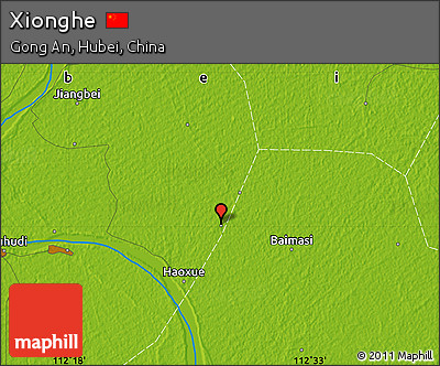 Physical Map of Xionghe