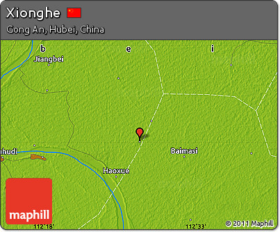 Physical Map of Xionghe