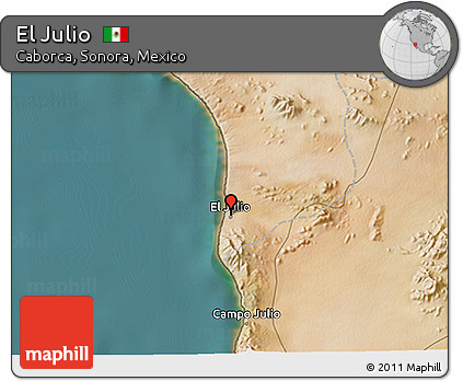 Satellite 3D Map of El Julio
