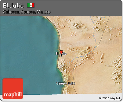 Satellite 3D Map of El Julio