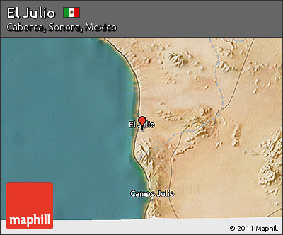 Satellite 3D Map of El Julio