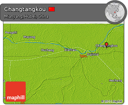 Physical 3D Map of Changtangkou