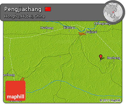 Physical 3D Map of Pengjiachang