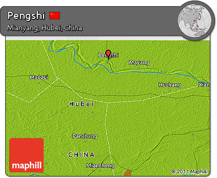 Physical 3D Map of Pengshi