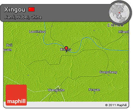 Physical 3D Map of Xingou