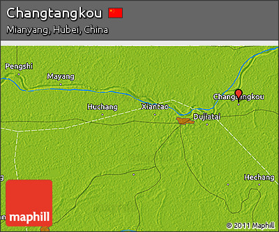 Physical 3D Map of Changtangkou
