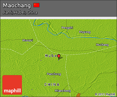 Physical 3D Map of Maochang