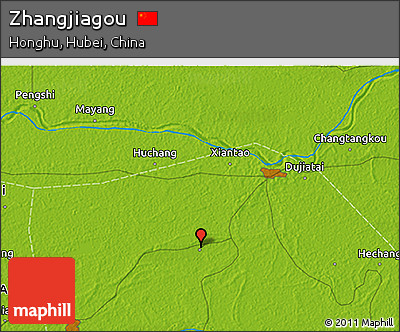 Physical 3D Map of Zhangjiagou