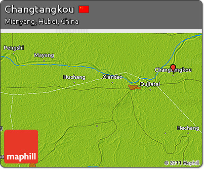 Physical 3D Map of Changtangkou