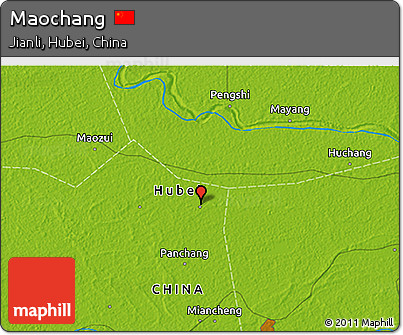 Physical 3D Map of Maochang