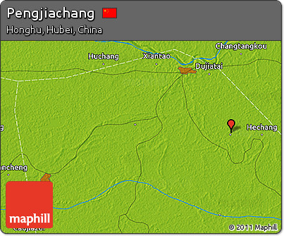 Physical 3D Map of Pengjiachang