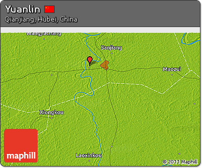 Physical 3D Map of Yuanlin