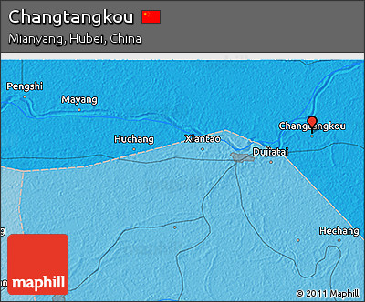 Political 3D Map of Changtangkou