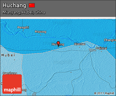 Political 3D Map of Huchang