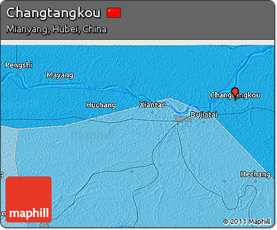 Political 3D Map of Changtangkou