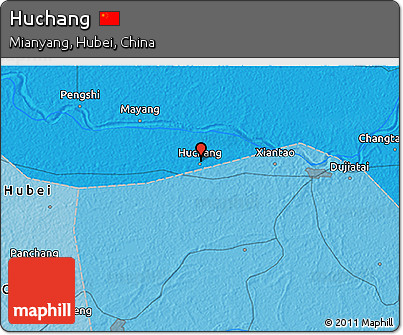Political 3D Map of Huchang