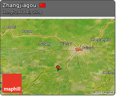 Satellite 3D Map of Zhangjiagou