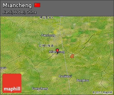 Satellite 3D Map of Miancheng