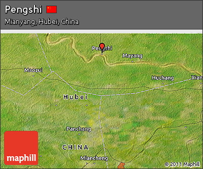 Satellite 3D Map of Pengshi