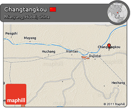 Shaded Relief 3D Map of Changtangkou