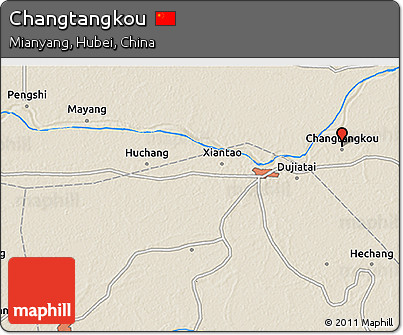 Shaded Relief 3D Map of Changtangkou