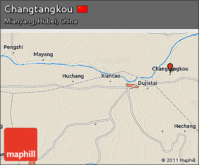 Shaded Relief 3D Map of Changtangkou