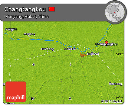 Physical Map of Changtangkou