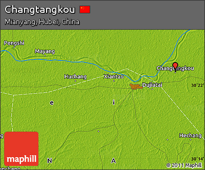 Physical Map of Changtangkou