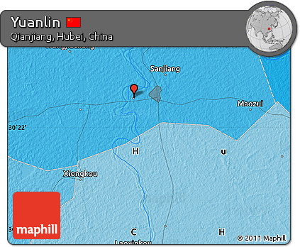 Political Map of Yuanlin