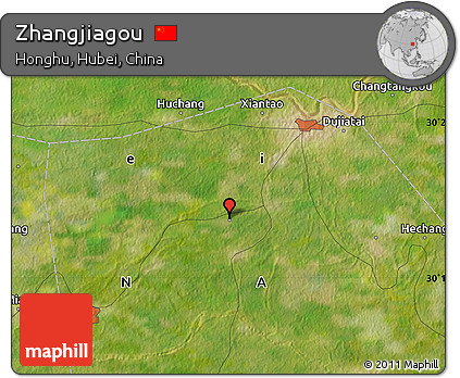 Satellite Map of Zhangjiagou