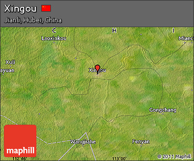 Satellite Map of Xingou