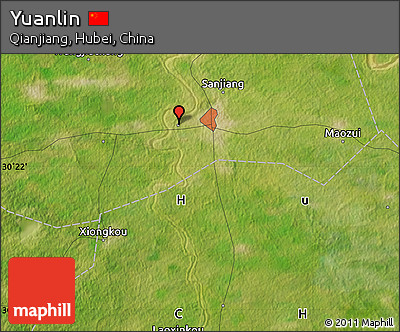 Satellite Map of Yuanlin
