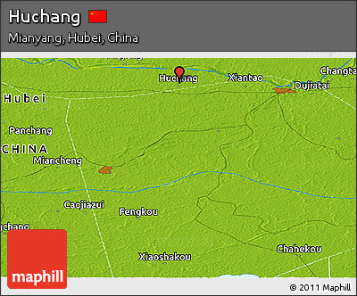 Physical Panoramic Map of Huchang