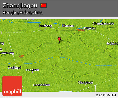 Physical Panoramic Map of Zhangjiagou
