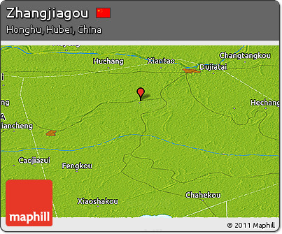 Physical Panoramic Map of Zhangjiagou