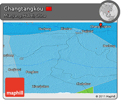 Political Panoramic Map of Changtangkou