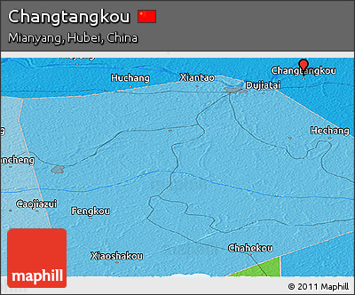 Political Panoramic Map of Changtangkou