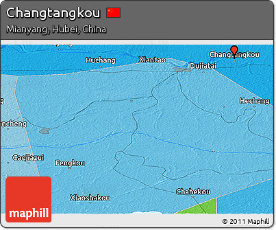 Political Panoramic Map of Changtangkou