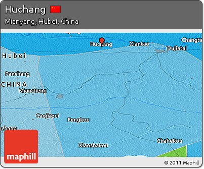 Political Panoramic Map of Huchang