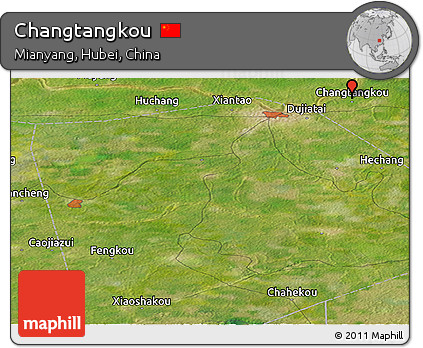 Satellite Panoramic Map of Changtangkou