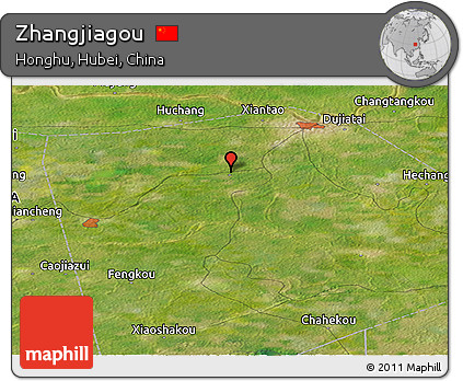 Satellite Panoramic Map of Zhangjiagou