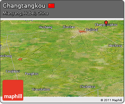 Satellite Panoramic Map of Changtangkou