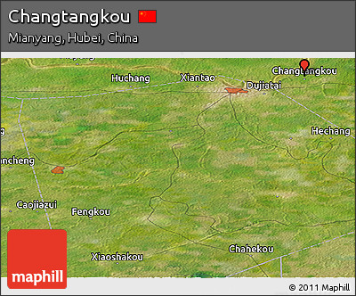 Satellite Panoramic Map of Changtangkou