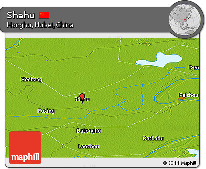 Physical Panoramic Map of Shahu